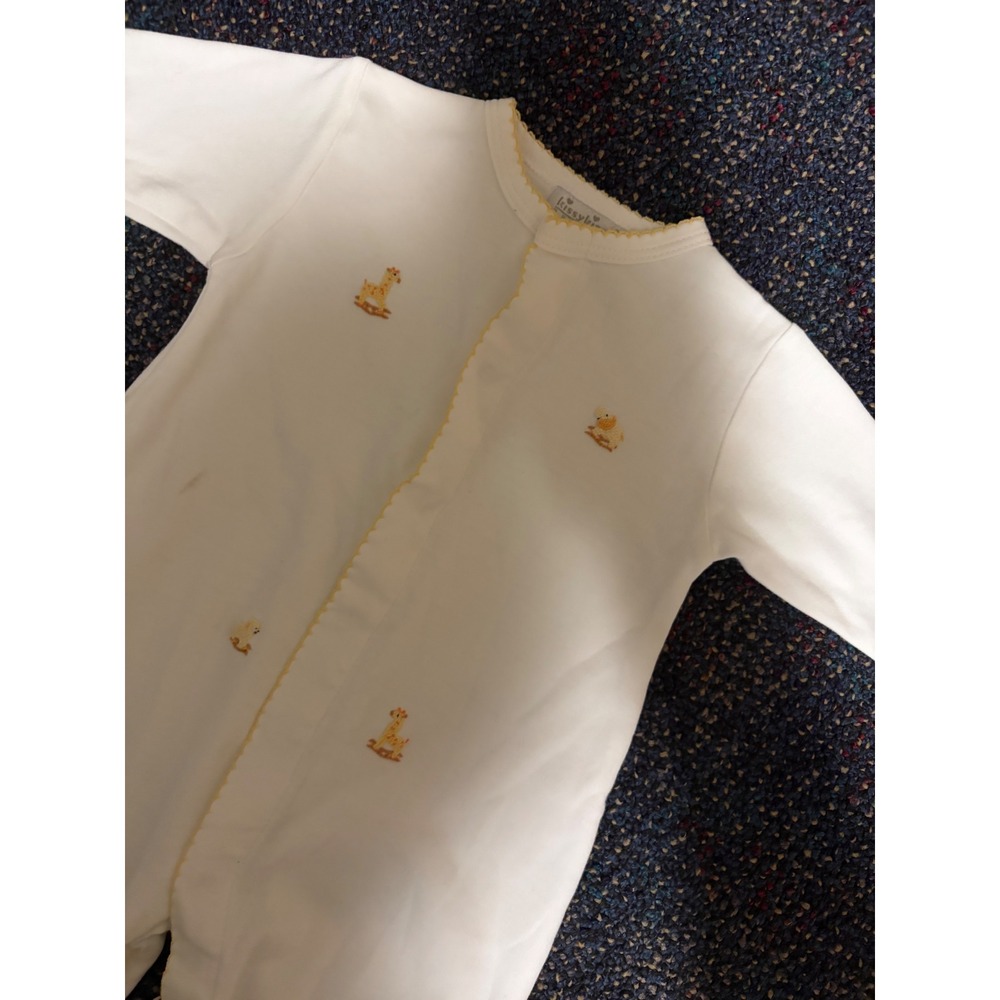 Kissy Kissy Premier Newborn Pima Cotton Embroidered Rocking Horse Duck Sleeper